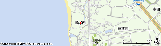 愛知県常滑市大谷（輪ノ内）周辺の地図