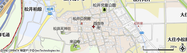 京都府京田辺市松井里ケ市周辺の地図