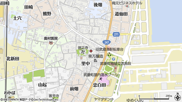 〒470-2544 愛知県知多郡武豊町里中の地図