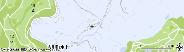 兵庫県三木市吉川町水上427周辺の地図