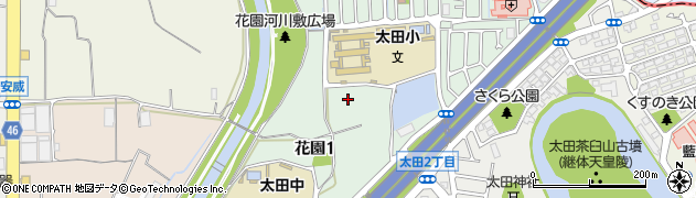 大阪府茨木市花園周辺の地図