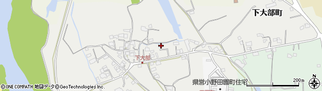 兵庫県小野市下大部町744周辺の地図