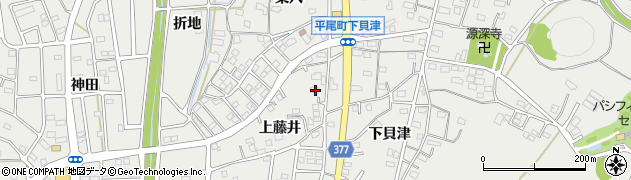 愛知県豊川市平尾町上藤井23周辺の地図