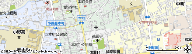 兵庫県小野市本町49周辺の地図