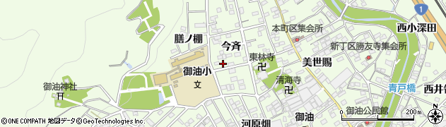 愛知県豊川市御油町今斉41周辺の地図