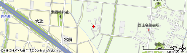 愛知県豊川市篠田町（田尻）周辺の地図