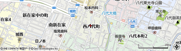 兵庫県姫路市西八代町周辺の地図