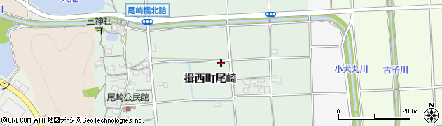 兵庫県たつの市揖西町尾崎周辺の地図
