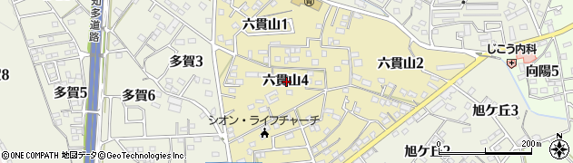 愛知県知多郡武豊町六貫山周辺の地図
