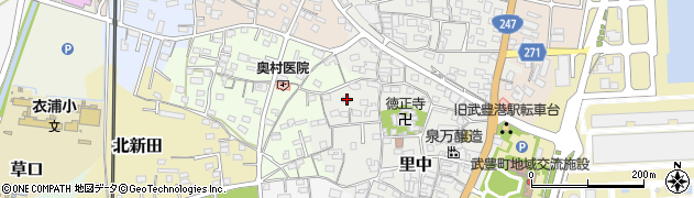 愛知県知多郡武豊町里中110周辺の地図