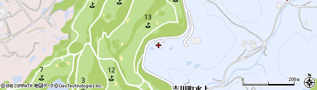 兵庫県三木市吉川町水上406周辺の地図