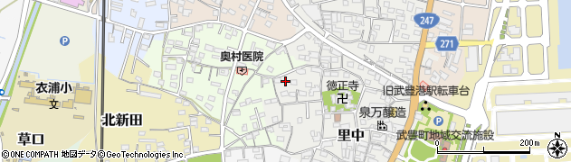 愛知県知多郡武豊町里中114周辺の地図