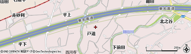 愛知県豊橋市石巻西川町（戸道）周辺の地図