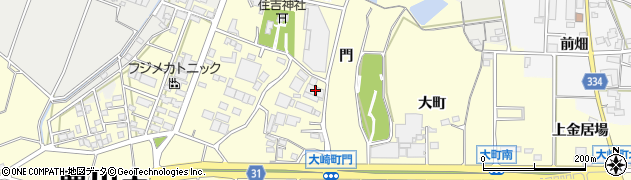 愛知県豊川市大崎町門51周辺の地図