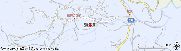 静岡県浜松市北区鷲沢町周辺の地図