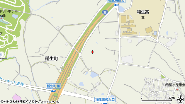 〒510-0201 三重県鈴鹿市稲生町の地図
