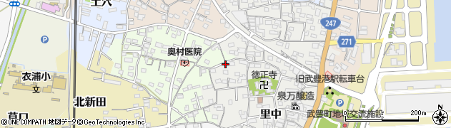 愛知県知多郡武豊町里中113周辺の地図