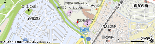 大阪府枚方市牧野北町1周辺の地図
