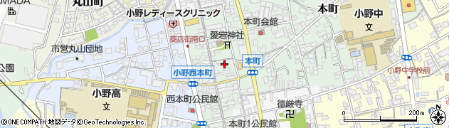 兵庫県小野市本町311周辺の地図