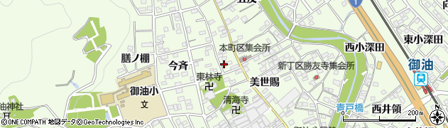愛知県豊川市御油町美世賜45周辺の地図