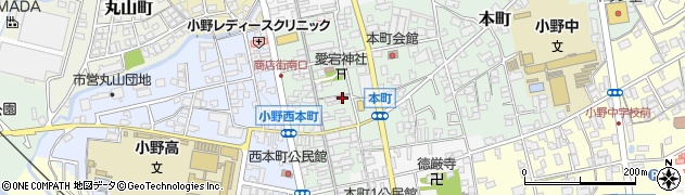 兵庫県小野市本町310周辺の地図