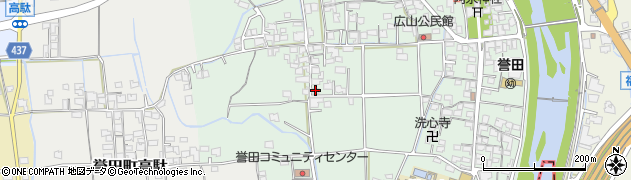 兵庫県たつの市誉田町広山422周辺の地図