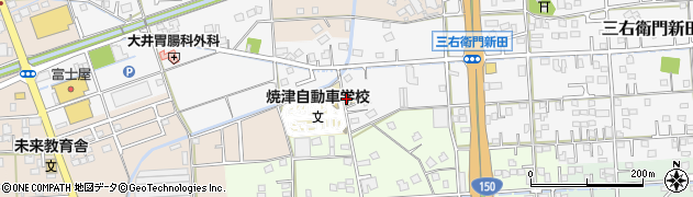 焼津自動車学校周辺の地図