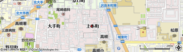 大阪府高槻市上本町周辺の地図