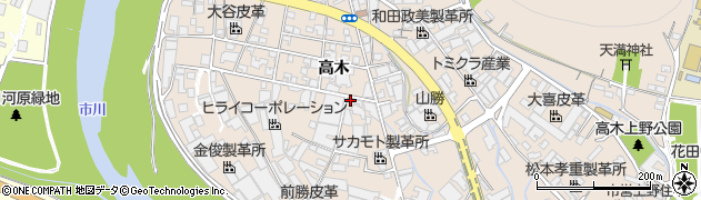 兵庫県姫路市花田町高木69周辺の地図