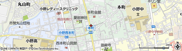 西川産業株式会社　兵庫小野営業所周辺の地図