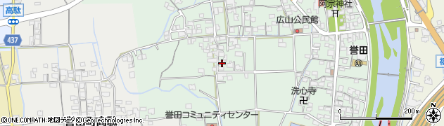 兵庫県たつの市誉田町広山421周辺の地図