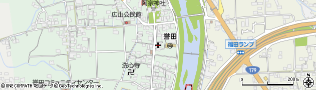 兵庫県たつの市誉田町広山509周辺の地図
