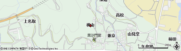 愛知県蒲郡市神ノ郷町桃山周辺の地図