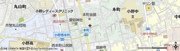 兵庫県小野市本町24周辺の地図