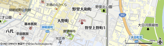 上野町周辺の地図