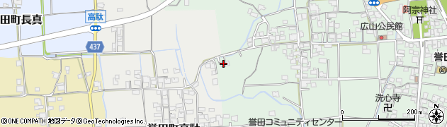 兵庫県たつの市誉田町広山290周辺の地図