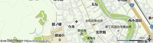 愛知県豊川市御油町今斉65周辺の地図