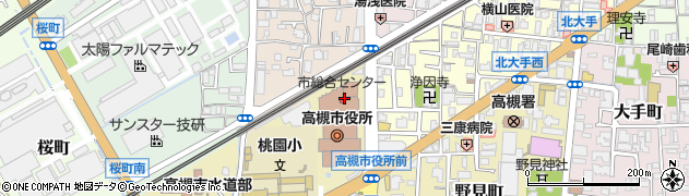 にんにん 高槻店周辺の地図