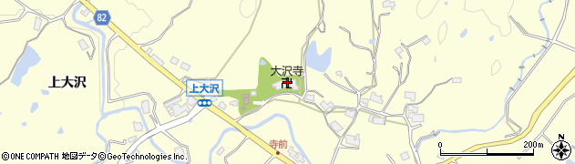 大沢寺周辺の地図