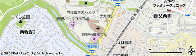 大阪府枚方市牧野北町5周辺の地図