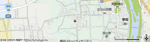 兵庫県たつの市誉田町広山323周辺の地図