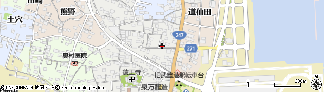 愛知県知多郡武豊町里中177周辺の地図