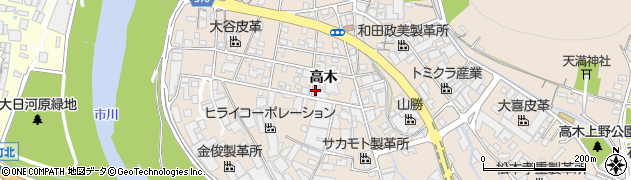 兵庫県姫路市花田町（高木）周辺の地図
