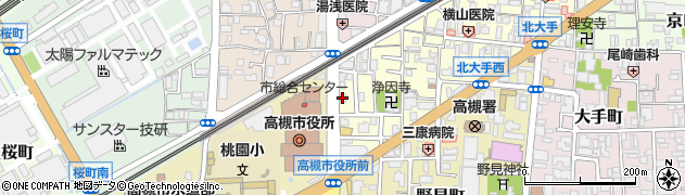サイクルピット高槻店周辺の地図