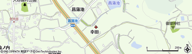 愛知県常滑市大谷菖蒲池413周辺の地図