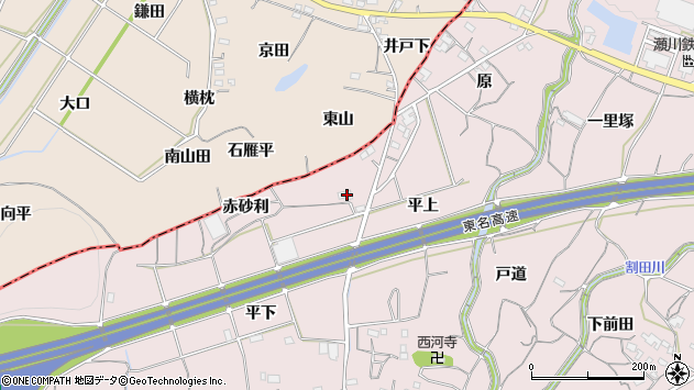 〒441-1102 愛知県豊橋市石巻西川町の地図
