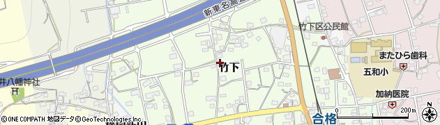 静岡県島田市竹下周辺の地図