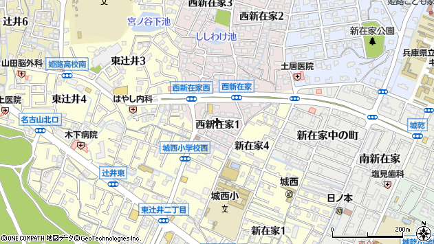 〒670-0096 兵庫県姫路市西新在家の地図