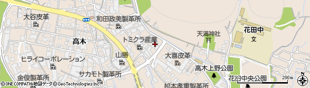 兵庫県姫路市花田町高木213周辺の地図