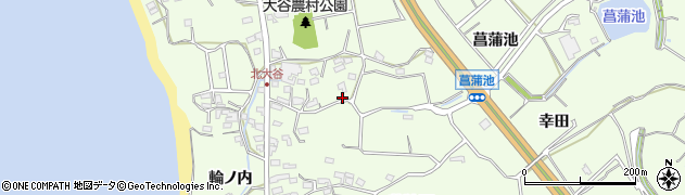 愛知県常滑市大谷菖蒲池152周辺の地図